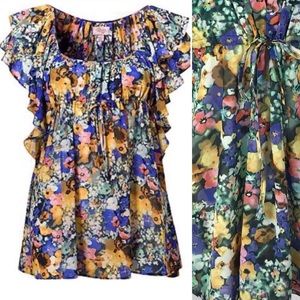 - {H&M Garden Collection} Floral Peasant Blo…